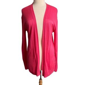 Worthington Hot Pink Open Front Cardigan size small